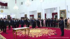 Presiden RI Lantik Menteri Kabinet Merah Putih, Sumpah Janji Telah Diucapkan dan Pekerjaan Sudah Men